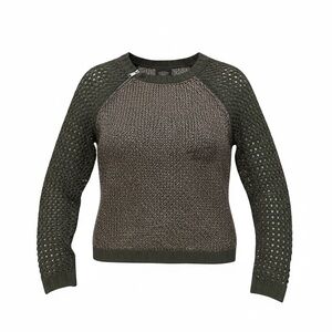 Harley Davidson women black label olive green sweater size L